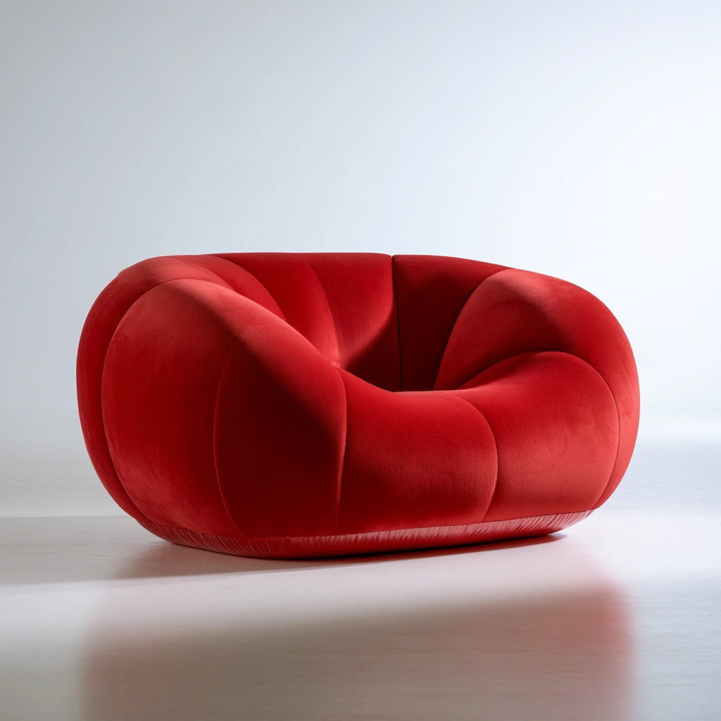 Accentfauteuil, kleur rood