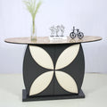 Sidetable voor de hal met marmerlook, kleur grijs