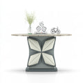 Sidetable voor de hal met marmerlook, kleur grijs