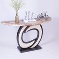 Sidetable voor de hal met marmerlook, kleur grijs