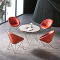 Eetkamerset met tafel en stoelen, kleur grijs